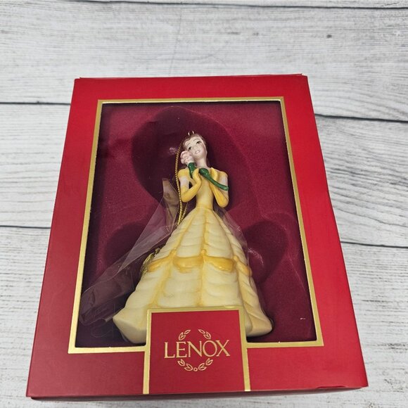 NEW! Lenox Disney Showcase Princess Belle 30th Anniversary Christmas Ornament Ne - Picture 1 of 4